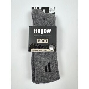 Hollow Performance Alpaca‎ Socks Boot Heavy Weight Grey Large New In Packaging